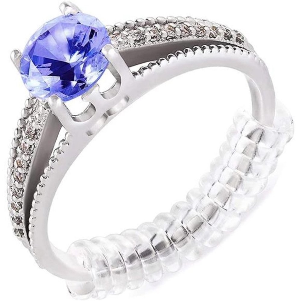 Ring Sizer Adjuster for Loose Rings - 12 Pack, 2 Sizes for Women and Men